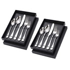 2pcs Stainless Steel Cutlery Set 5pcs Forks Spoons Knives Dining Utensils Hotel