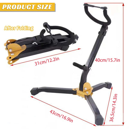 Portable Foldable Alto Tenor Saxophone Stand Stable Non Slip For Music Practice