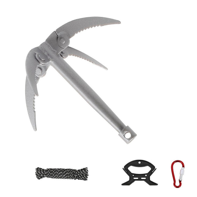 Outdoor Fishing Tackle Folding Claw Anchor Knife Fishing Hook Grass Anchor Tool