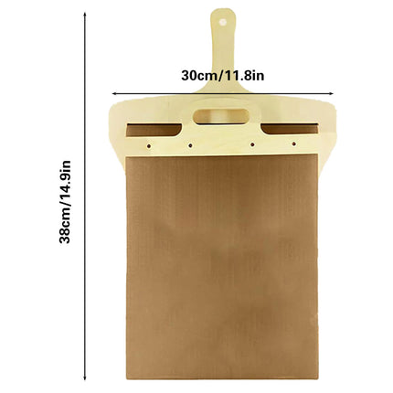 Wooden Pizza Sliding Tray With Handle Household Baking Chopping Board Spatula