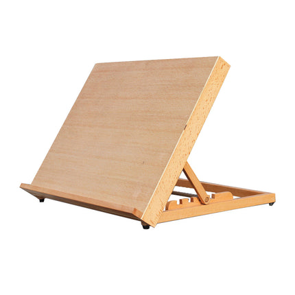 Tabletop Solid Wood Easel Wooden Display Stand Natural Wood Adjustable Durable