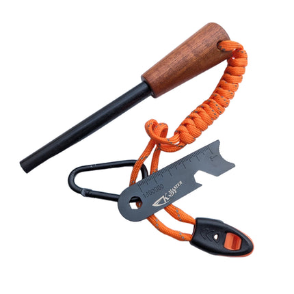 Wood Handle Fire Starter Flint Camping Fire Sticks Durable High Ignition Rate