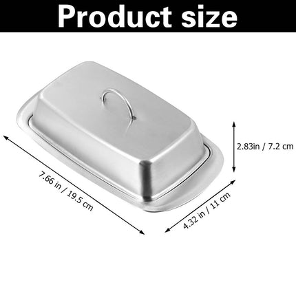 Butter Box Stainless Steel Food Safe Kitchen Cheese Bread Pastry Snack Box Use
