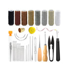 Hand Sewing Kit Canvas Leather Craft 31 or 37PCS Big Eye Needles Cotton Thread