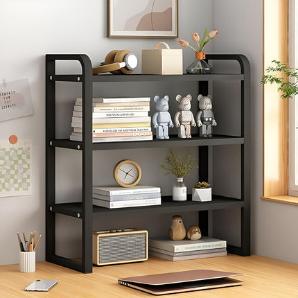 3-Tier Adjustable Desktop Storage Rack Space Saving Sturdy for Office Home Use