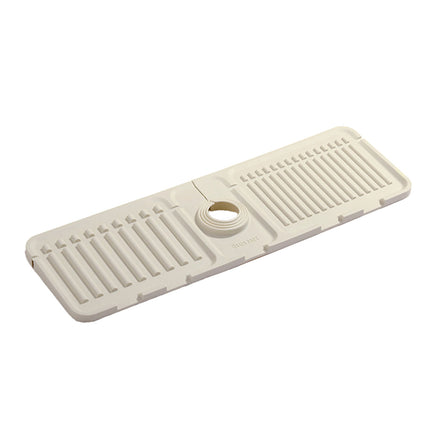 Faucet Draining Pad Narrow Sink Splash Guard Mat for Washbasin Water Catcher