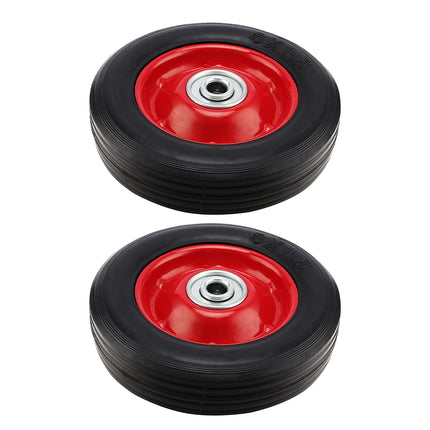 2PCS Cart 6 Inch Silent Solid Wheel Non Pneumatic Heavy Duty Anti Stabbing