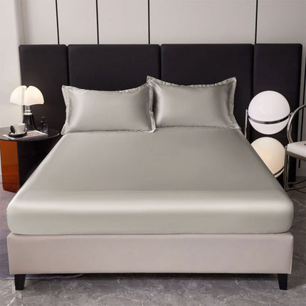 Bed Sheet Set Solid Colour Summer Three Piece Pillowcase Bedding Cover for Home