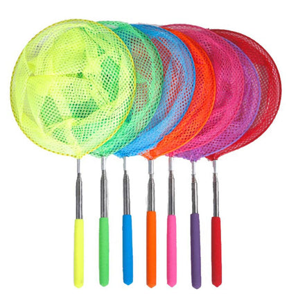 7pcs Telescopic Fishing Net Small Insect Catching Net Outdoor Fun Toy Set