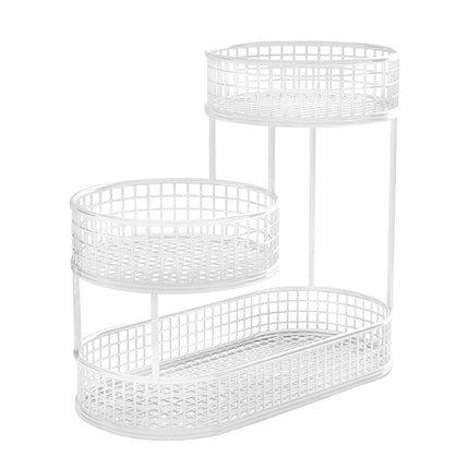 Fruit Basket 3 Tier Aesthetic Metal Stand for Kitchen Counter Dining Room Use