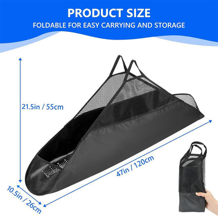 Outdoor Fishing Bag Folding Mesh Storage Bag Anti Running Fishing Gear Outdoors