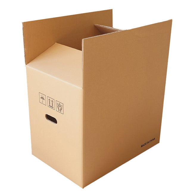 10PCS Portable Hard Cardboard Box Built In Handle Moving Shipping Storage Use