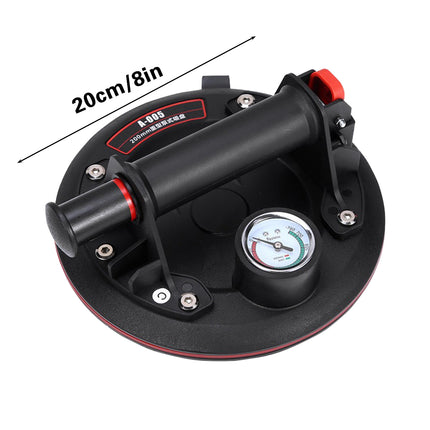 8inch Electric Vacuum Suction Cup Tile Glass Lifter Tool With Gauge And Case