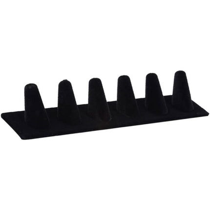 Resin Flocking Ring Holder Display Stand Jewelry Finger Rings Organizer Stand