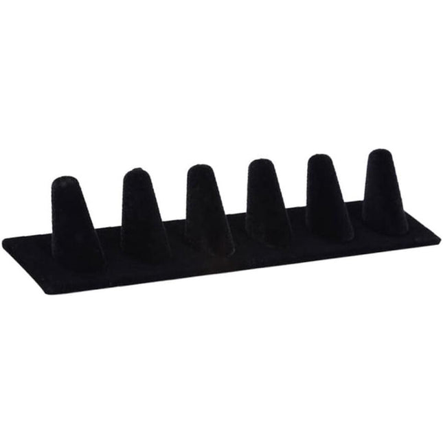 Resin Flocking Ring Holder Display Stand Jewelry Finger Rings Organizer Stand