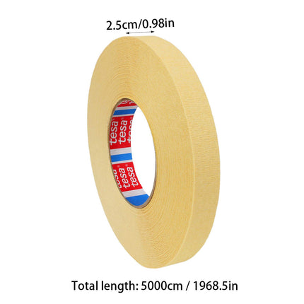 Crepe Paper Masking Tape Curve Paint Hand Tearable No Residue 2.5cm x 50m