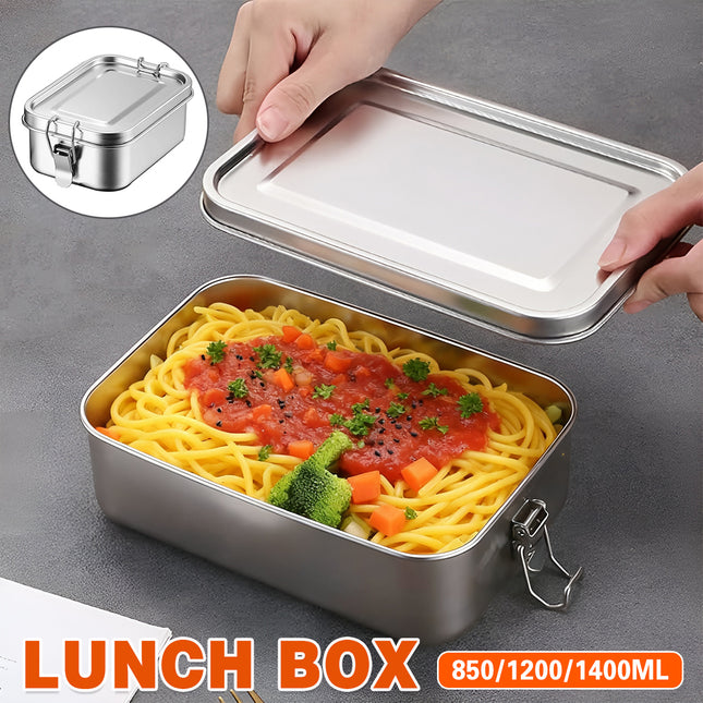 Stainless Steel Lunch Box Food Grade Portable Leakproof Durable Container