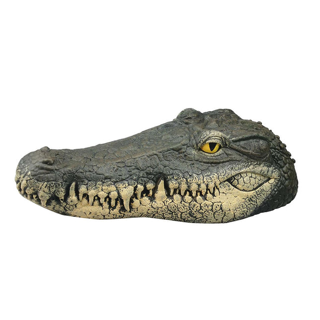 Floating Alligator Head Pond Ornament Garden Pool Animal Decor Simulation Model