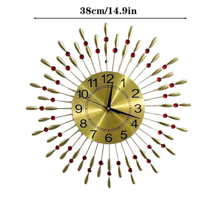 Retro Metal Wall Clock Iron Water Drop Hanging Home Decoration Living Room