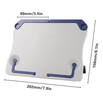 Lightweight Portable Adjustable Plastic Book Stand Music Sheet Holder 202x156mm