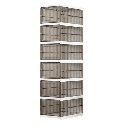 Home Foldable Shoe Box Dustproof Storage Thickened Movable Transparent Cabinet