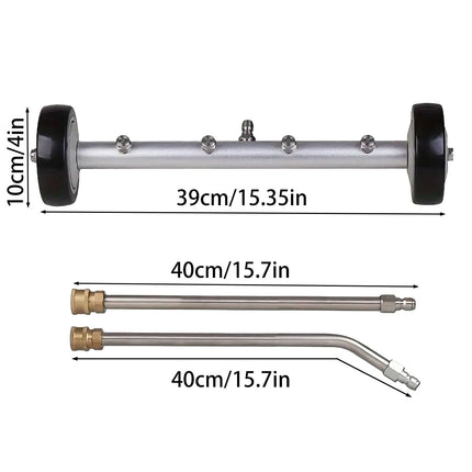 High Pressure Washer Surface Cleaner Attachment For Floor Car Chassis Cleaning