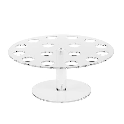 2PCS Clear Acrylic 16 Slot Ice Cream Cone Display Rack 25cm for Party Catering