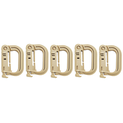 2/5pcs Outdoor D-ring Buckle for Backpack Mountaineering Hiking Camping Clip