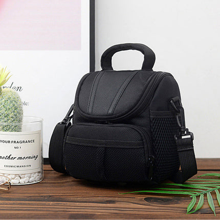 Shoulder Camera Bag Durable with Multi-Compartment for DSLR SLR Use 14x12x17cm