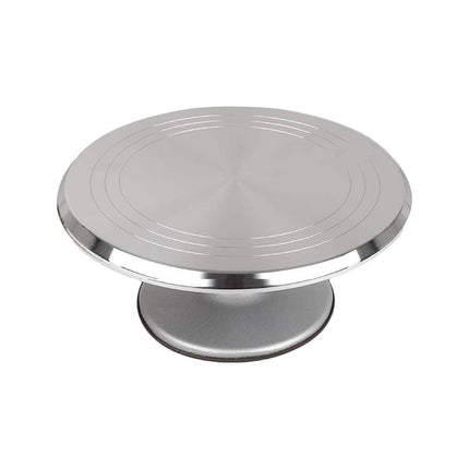 Cake Turntable Aluminum Alloy Revolving Stand for Cake Decorating Baking Use