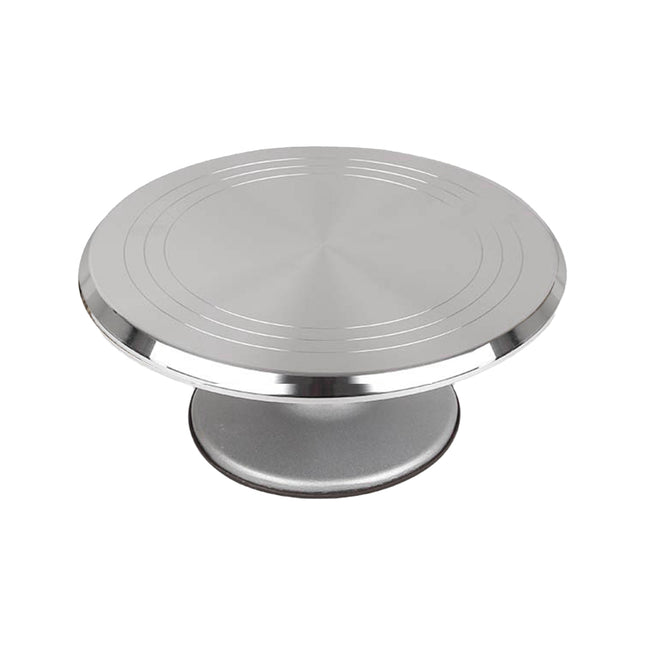 Cake Turntable Aluminum Alloy Revolving Stand for Cake Decorating Baking Use
