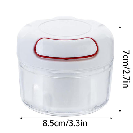 Home Mini Manual Garlic Beater Mincer Chili Ginger Meat Mash Food Prep Tool