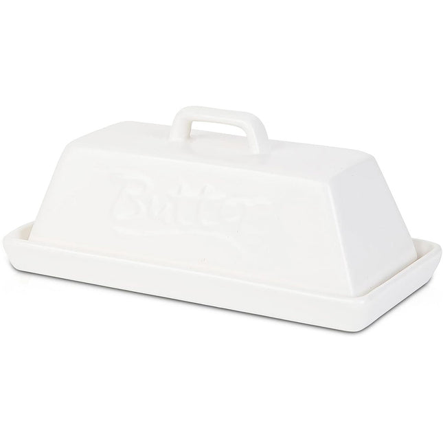 Large Capacity Sealed Ceramic Butter Tank Universal Model With Lid Storage Box