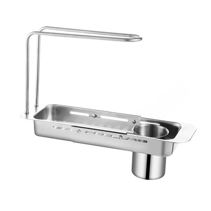 Retractable Kitchen Sink Draining Rack Water Filter Basket Storage Shelf Home
