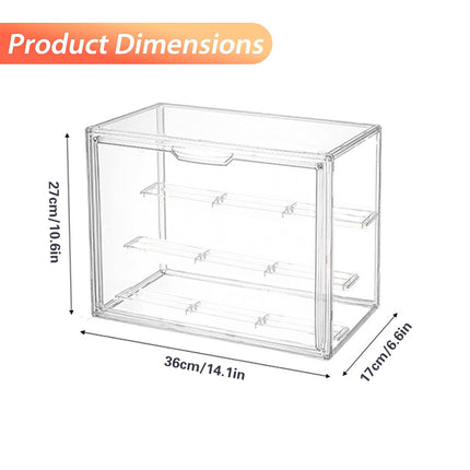 Dustproof Transparent PET Figure Display Box 3 Tier Detachable for Collection