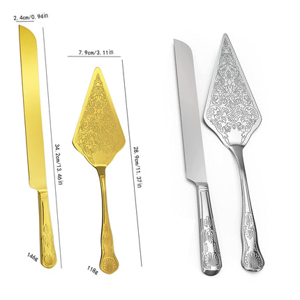 Stainless Steel Cake Knife Scoop Baking Tools Dessert Cutter Server Utensils