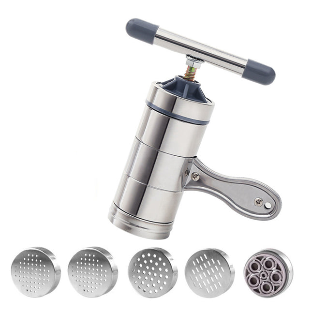 Home Manual Stainless Steel Pasta Maker Hand Crank Noodle Press Durable Easy Clean