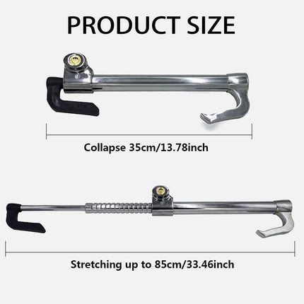 Car Hyperbolic Lock Core Extendable Double Hook Steering Wheel Lock Anti Theft