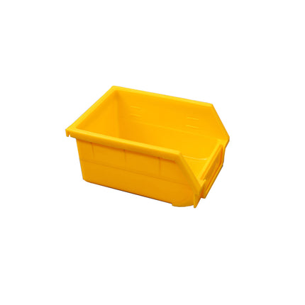 Yellow Plastic Parts Bins 5 Pack 14x10.5x7.5cm