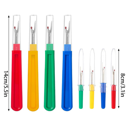 8 PCS Seam Ripper Plastic Handle Thread Cutter Sewing Craft Easy to Use Durable