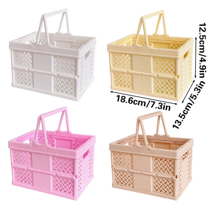 Desktop Organizer Rack Folding Storage Boxes Decorative Shelf For Home Office