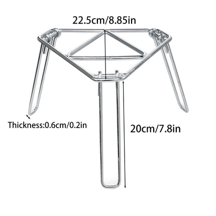 Folding Tripod Camping Stove Rack Triangle Pot Stand Outdoor Cooker Use