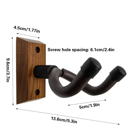 2PCS Guitar Wall Hanger Hook Holder Stand for Bass Ukulele Instrument Storage