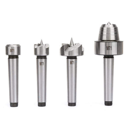 4pcs Woodworking Lathe Center Set Rotary Live Center Tool Kit Turning Machine