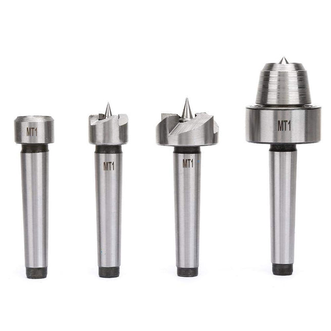 4pcs Woodworking Lathe Center Set Rotary Live Center Tool Kit Turning Machine
