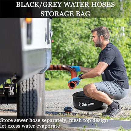 4PCS Caravan Camping RV Hose Bag Cable Storage Organizer for Water Hose Cord