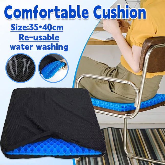 Office Seat Cushion Silicone Honeycomb Cooling Pad Breathable Pressure Relief