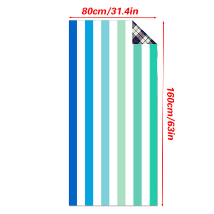 Beach Towel Striped Design Summer Bath Sheet Large Size Soft Quick Dry Blanket