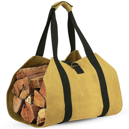 Outdoor Firewood Tote Bag Portable Durable for Outdoor Campfire Wood Storage