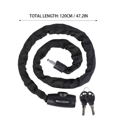 Motorcycle Chain Lock Heavy Duty Anti Theft Security Lock For Bike Motorcycle